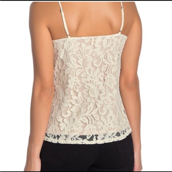 SOCIALITE Lace Beige Tank Top - Picture 3 of 8
